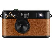 CampSnap Compact Digital Camera without Display - Memory for 2000 Photos - 10M Pixels - Rechargeable Battery - Vintage - Brown