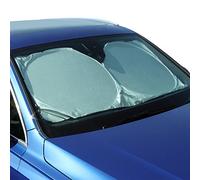 CampTeck U6834 Foldable Reflective Car Windscreen Sunshade Reflector UV Rays Windshield Sun Shade Sun Protector Universal Fit (148cmx70cm) with Carrying Pouch