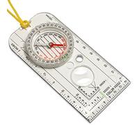 CampTeck U6867 Waterproof Orienteering Compass - Acrylic Navigation Compass with Neck Lanyard + Magnifying Glass - Expedition Map Reading, Camping, Mountaineering, Hiking, Army & Outdoor Activities