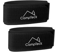 CampTeck U6890 - Ski Straps, Ski Ties, Ski Bands - 1 Pair (2 straps) - Fasteners for Skis for Easy Carrying, Transporting, Travel and Storage - Black
