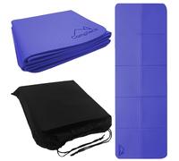 CampTeck Unisex Folding Yoga Mat, Portable Non Slip Exercise Mat, Foldable Non Slip Yoga Mat, Travel Yoga Mat (183 x 61cm unfolded) with Drawstring Carry Bag
