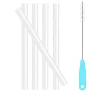 CampTek Replacement Straws Compatible with CamelBak Eddy Kids 12oz Plastic Water Bottle,Accessories Include 5 BPA-FREE Straws and 1 Cleaning Brush(Not Fit for Camelbak Eddy + Kids Water Bottle 12 oz)