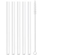 CampTek Replacement Straws Compatible with YETI Rambler 36oz Water Bottle-Accessories Set Include 5 BPA-FREE Straws,1 Straw Cleaning Brush