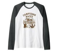 Camptown Races 1850 Classic American Folk Song Tribute Raglan Baseball Tee