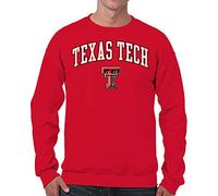 Campus Colors Adult Arch & Logo Soft Style Gameday Crewneck Sweatshirt, Red, Large