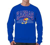 Campus Colors NCAA Adult Unisex Overtime Classics Crewneck Fleece Sweatshirt, Cozy Cotton Poly Blend, Timeless Design, Royal, Medium