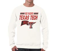Campus Colors NCAA Adult Unisex Varsity Club Pennant Crewneck Fleece Sweatshirt, Cozy Cotton Poly Blend, Classic Design, Off-white, XL