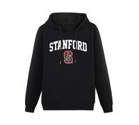 Campus Colors Stanford Cardinal Adult Arch & Logo Gameday Hoody Unisex Ptinted Hoodies Long Sleeve Men's Hooded with Pocket Black XXXL