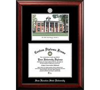 Campus Images NCAA Sam Houston State Bearkats Unisex Silver Medallion Frame Sam Houston State 14w x 11h Silver Embossed Diploma Frame Lithograph, Brown, One Size