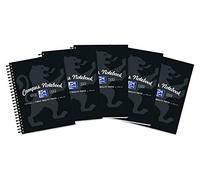 Campus Oxford A5 Notebook - Black, Pack of 5