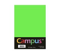 Campus Plus Office 100 Sheets A4 Neon Green Colored Paper 80gsm 210 x 297mm A4 [Packaging May Vary]