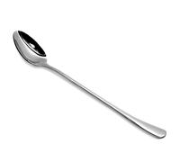 CAMRI Latte Spoons Long Handle - Set of 12 Stainless Steel Teaspoon Ideal for Sundae, Ice Cream, Dessert, Iced Coffee & Tea, Cool & Hot Drinks, Espresso, Silver, Dishwasher Safe 19 cm / 7.5 in