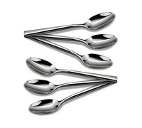 CAMRI Teaspoons Set of 6 - Stainless Steel Tea Spoons 6, Tea Spoon for Coffee & Dessert, 5.3 inches, Heavy Duty, Dishwasher Safe, Spoon Set for Home Kitchen & Restaurant (C37 - Pack of 6)