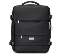 CAMRY CR 6880 Black Hand Luggage Backpack 40 x 20 x 30 cm, 24 L, Business and Travel Backpack, 3 Compartments, 11 Pockets, Suitable for Laptops up to 17 Inches
