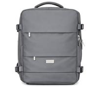 CAMRY CR 6880 Dark Grey Hand Luggage Backpack 40 x 20 x 30 cm, 24 L, Business and Travel Backpack, 3 Compartments, 11 Pockets, Suitable for Laptops up to 17 Inches