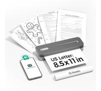 CamScanner Portable Printers Wireless for Travel Upgraded, P1 Pro Bluetooth Thermal Printer 8.5X 11 Size,Inkless Mobile Printer with Carry Case for Travel,Office,School,Car,Home