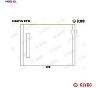 Glyco Camshaft Bushes N147/5 STD