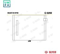 Glyco Camshaft Bushes N147/5 STD