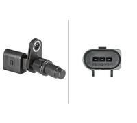 HELLA 6PU 013 122-101 Sensor, camshaft position - 3-pin connector - Bolted | with seal