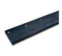 Camthorne Heavy Duty Rubber Snow Plough & Yard Scraper Edge 12mm Thick, Black ply reinforced rubber, 500mm Long x 150mm Wide