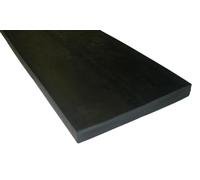 Camthorne Heavy Duty Rubber Snow Plough & Yard Scraper Edge 12mm Thick, Black solid rubber, 500mm Long x 150mm Wide