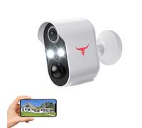 Camtro Outdoor Security Camera, Battery Powered Wireless Camera, Cloud Storage Sold Seperately, Color Night Vision, 2-Way Audio, Smart AI Motion Detection, 2.4G WiFi