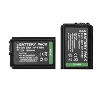 Camulti NP-FW50 7.2V 1500 mAh 2-Pack Rechargeable Lithium Ion Battery Pack Compatible with Sony Alpha A7 A7R A3000 NEX-7 NEX-6 NEX-5N/5R/5 NEX-F3 NEX-3N/C3/3 Cyber-Shot DSC-RX10 SLT A55 A37 A35 A33