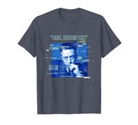 Camus: I Rebel, Therefore I Exist. T-Shirt, Men, Heather Blue, Large