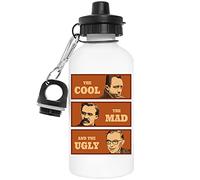 Camus Nietzsche Sartre Cool Mad Ugly Reusable White Aluminium Water Bottle