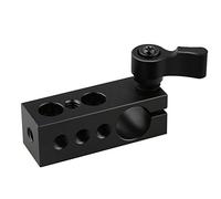 CAMVATE 1/4" Thread 15mm Rod Clamp for SLR Camera Support Rig Monitor LED Handle Grip