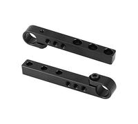 CAMVATE 106mm Cross Bar with 15mm Single Rod Adapter for DIY Camera Cage Rig (A Pair)