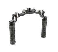 CAMVATE 15mm Rod & Soft rubber grip Shoulder Mount Rig with Rosette Standard Accessory for DSLR(Black,M6 thread,31.8 mm)