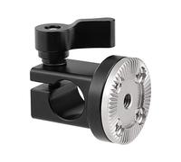 CAMVATE 15mm Single Rail Rod Clamp with M6 Rosette Mount for DSLR Camera Cage Handgrip
