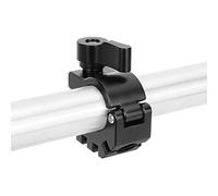 CAMVATE 19mm Rod Clamp with 1/4 & 3/8 Anti-Twist Mount (Black Locking Lever) - 3269