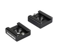 CAMVATE 2 Pieces Cold Hot Shoe for DSLR Rig Flash Light Microphone Blackmagic Cinema Camera
