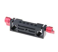 CAMVATE Aluminum 15mm Rod Clamp Railblock for DSLR 15mm Rail Rig Support System(Red)