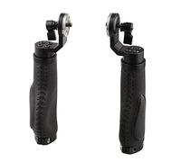 CAMVATE Aluminum Rosette Leather Handle Grip for Rosette Standard Accessory One Pair(Black,M6 Thread,31.8 mm) - 1446