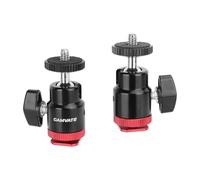 CAMVATE Camera Hot Shoe to 1/4"-20 Screw Ball Head Mount(2 Pieces)-3673