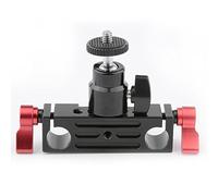 CAMVATE DSLR Rod Clamp Railblock w/Ball Head Mount 1/4 for 15mm Rod Support Rail System