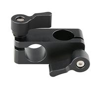 CAMVATE Right Angle Rod Clamp 15mm Rod 90 Degree Rotate for Video Camera DSLR Rig(Black)