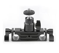 CAMVATE Rod Clamp 15mm Railblock+ 1/4 Hot Shoe Mount Mini Ball Head Flash Bracket Holder
