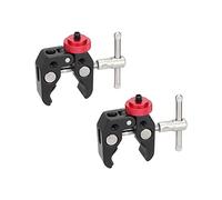 CAMVATE Super Crab Clamp with 1/4"-20 Screw for Microphone Mounts(2-Pack) - 3123