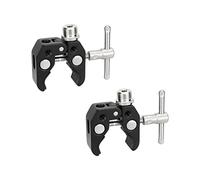 CAMVATE Super Crab Clamp with 5/8"-27 Thread Adapter for Microphones (2-Pack) - 3124