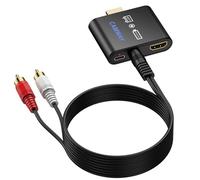 CAMWAY HDMI Audio Extractor for Fire TV Stick 4K Max Lite, HDMI to HDMI + 3.5mm Audio Adapter for Speakers Headphones, 4K 30Hz Stereo Converter, Integrated Compact Design, USB Powered