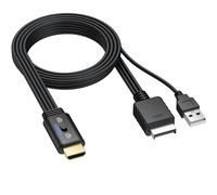 CAMWAY PS2 to HDMI Converter 1080P 60Hz, 4:3/16:9 Aspect Ratio Switch, Plug&Play Adapter for PS1/PS2 Gaming Consoles to Modern TVs with USB Power Cable, No Driver Needed, Compatible with All Regions