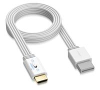 CAMWAY Wii to HDMI Converter, 1080P HDMI Cable, 4:3/16:9 Switch, 150cm/5ft | Plug and Play, No Driver; for Wii and Wii U; All Display Modes; HDTV, Monitor, Projector; 4:3 or 16:9 Output