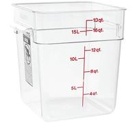Camwear Polycarbonate Square Food Storage container, 18 Quart