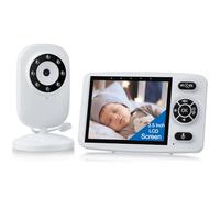 CAMWORLD Baby Monitor with Camera and Night Vision No Wifi, 3.5" Screen Wireless Video Monitor with Rechargeable Battery, VOX Mode, 2-Way Audio, Lullabies, Temperature Monitoring, Feeding Reminder