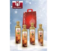 Camylle - Sauna Fragrance Selection with a Beautiful Cotton Bag as a Gift Including Four Bottles: 1 x 250ml Eucalyptus - 1 x 250ml Orange Blossom - 1 x 250ml Elinya - 1 x 250ml Orient