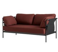 Can 2-seater sofa Hay frame black / canvas black / steelcut 0655 - 5710441382195